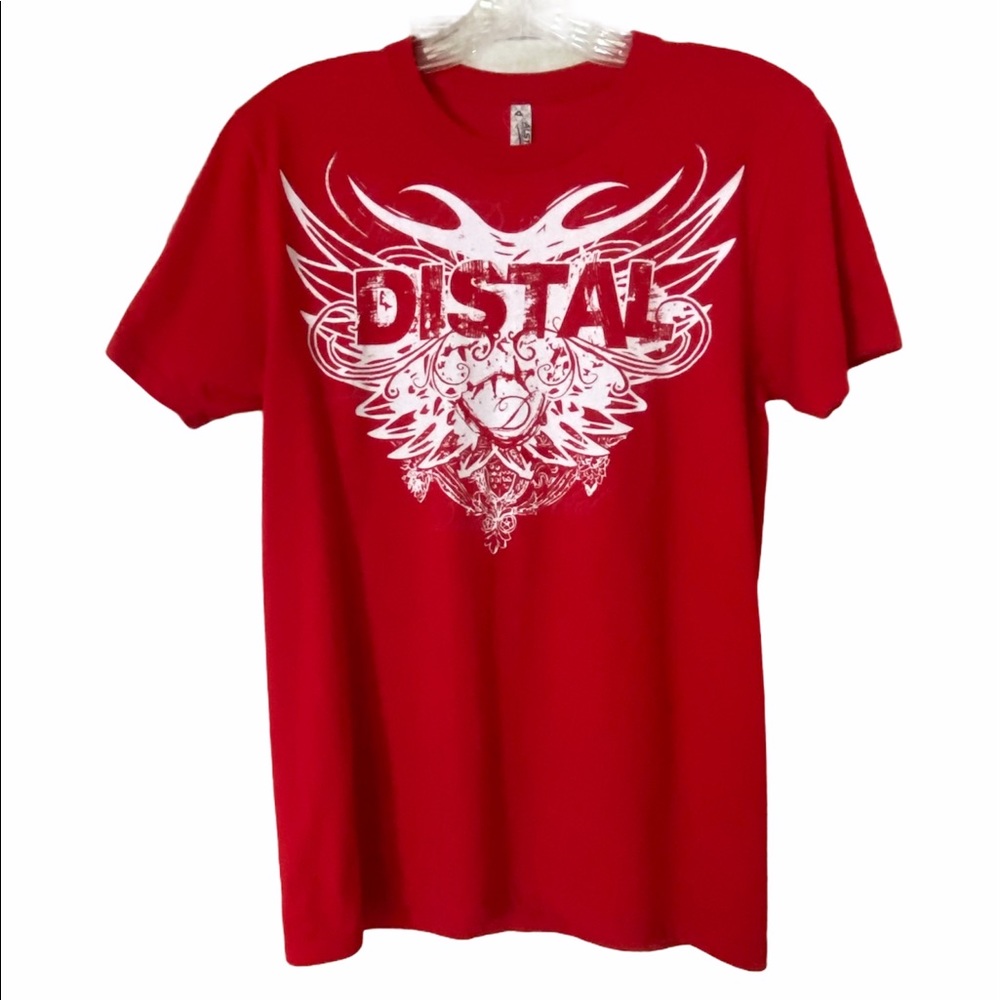 Distal Men's Red T Shirt Size Small